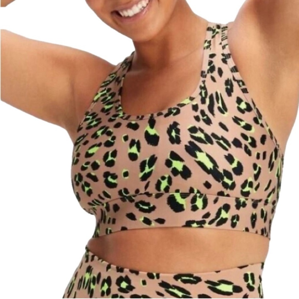 Fabletics On-the-go medium impact sports bra.  Fits like a S